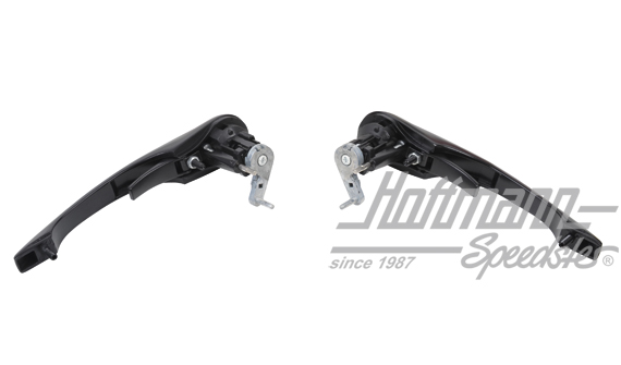 Door handles, keyed alike, 77-94, black                                                             