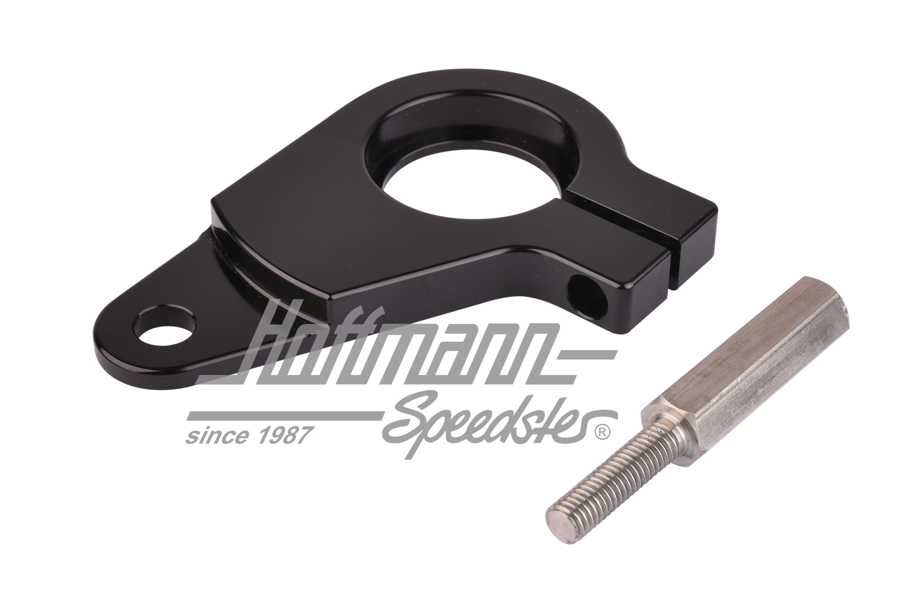 Distributor clamp, 1.7-2.0, Billet, black                                                           