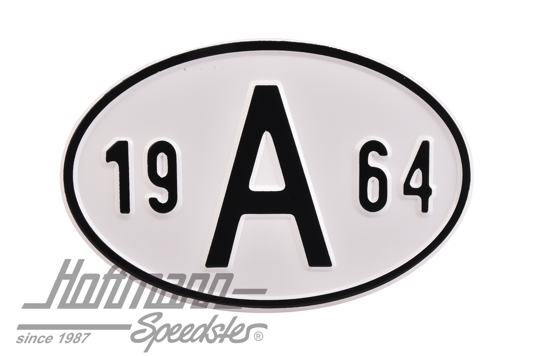 Nationality plate "A", alu, with year 1964 |  | 020-2398-64
