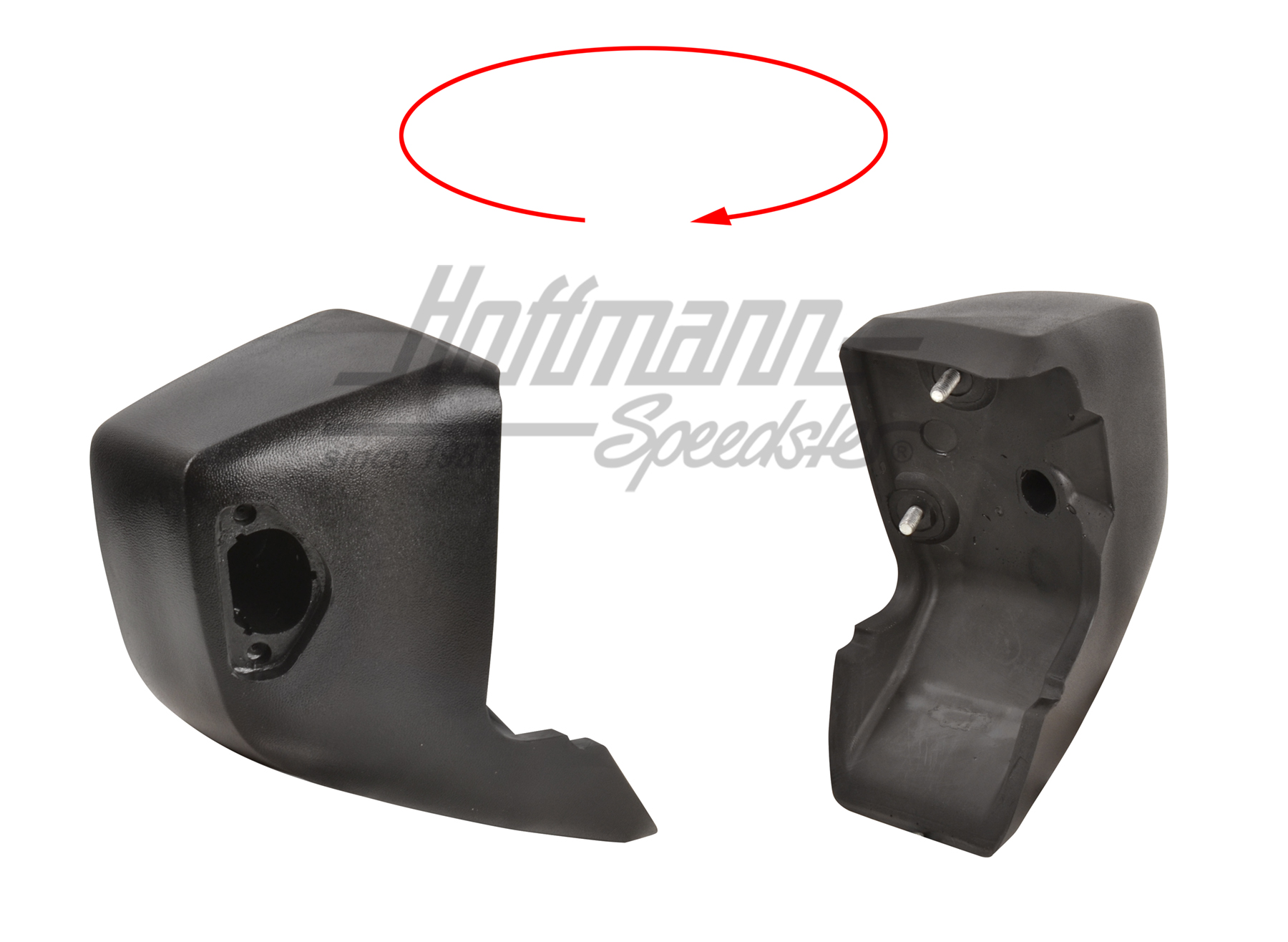 Bumper guard, rear, 74-83, left | 911 505 341 00 | 510-9823-01