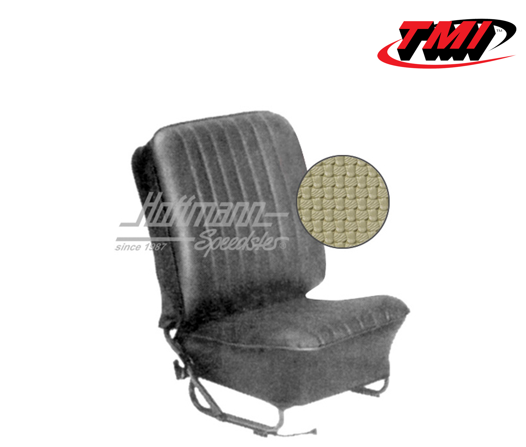 Seat upholstery, Sedan, 8.57-7.64, Basketweave, beige | 43-1123-04 | 055-5630