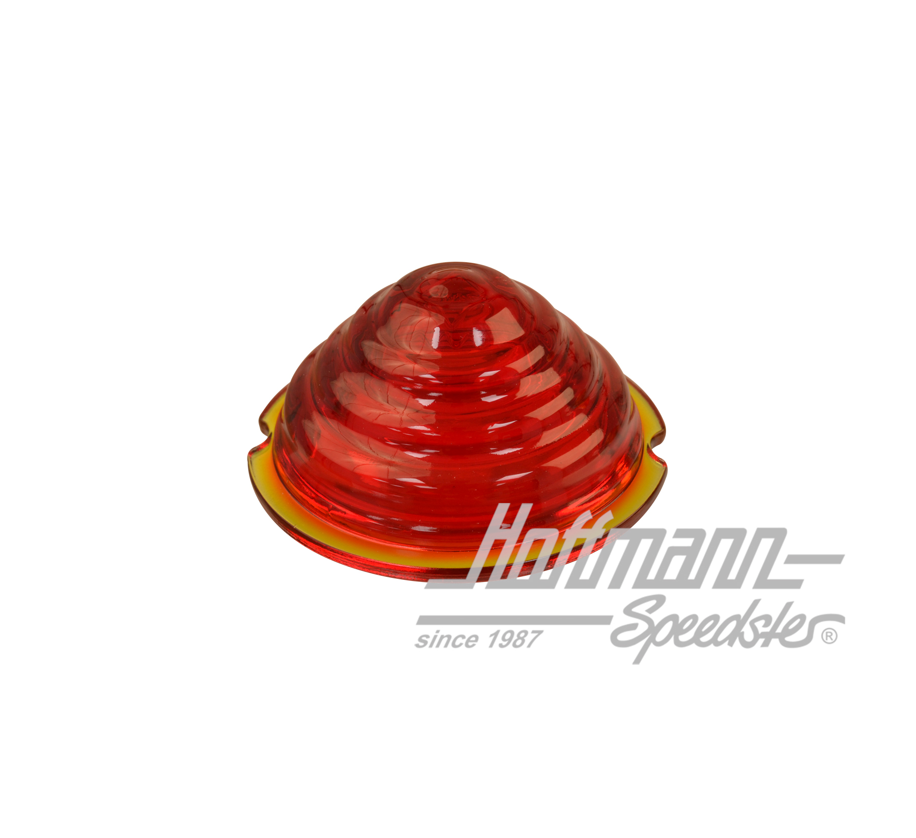 Turn-indicator lens, 356 A, front, red (glass)                                                      