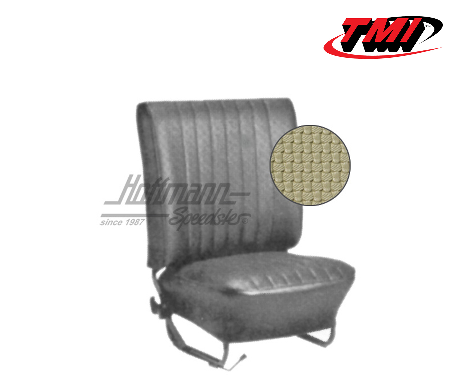 Seat upholstery, Conv., 8.64-7.67, Basketweave, beige | 43-1323-04 | 055-6530