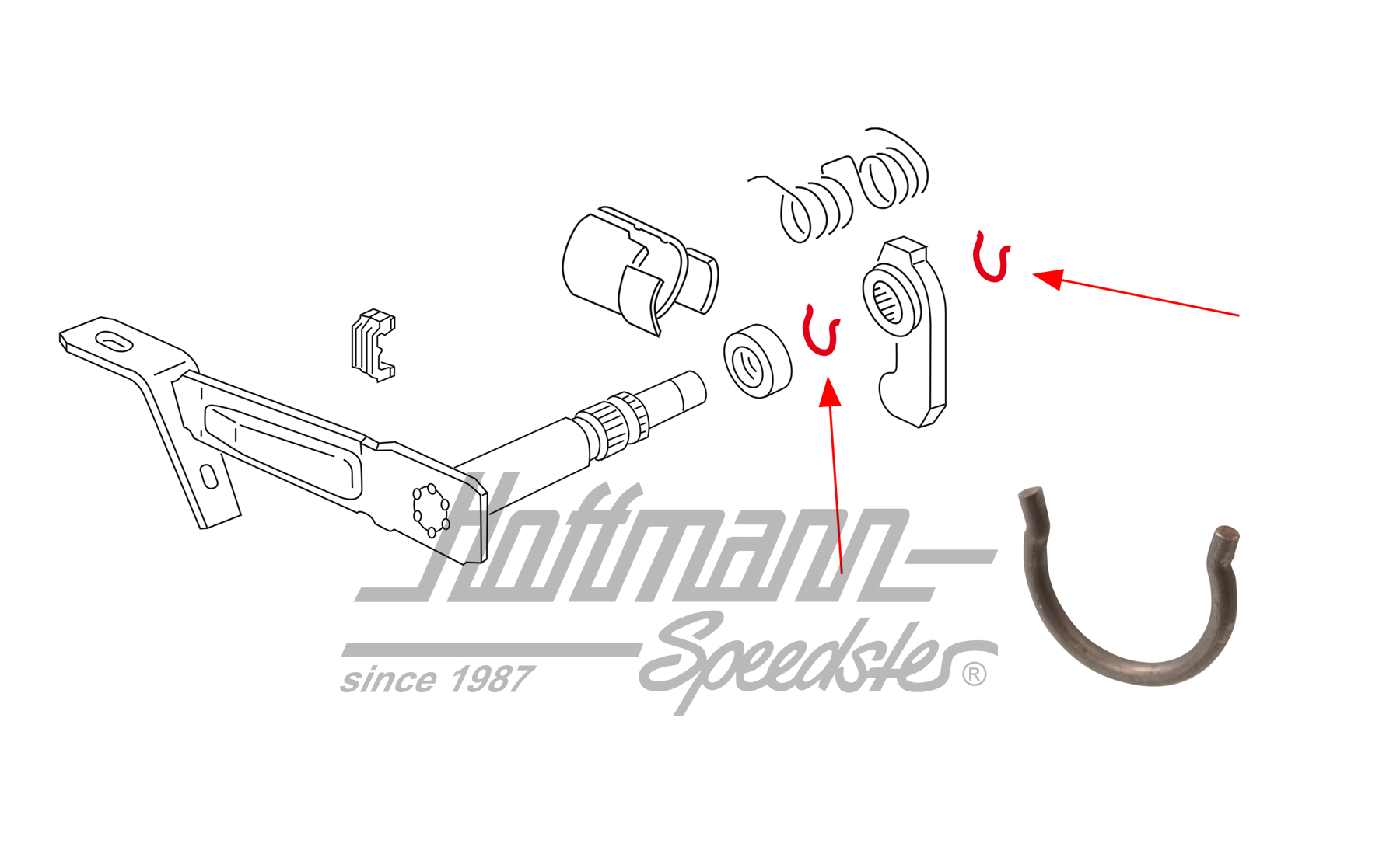 Lock ring, operating shaft, 1.5-1.8 | 020 141 710 | 110-4622-20