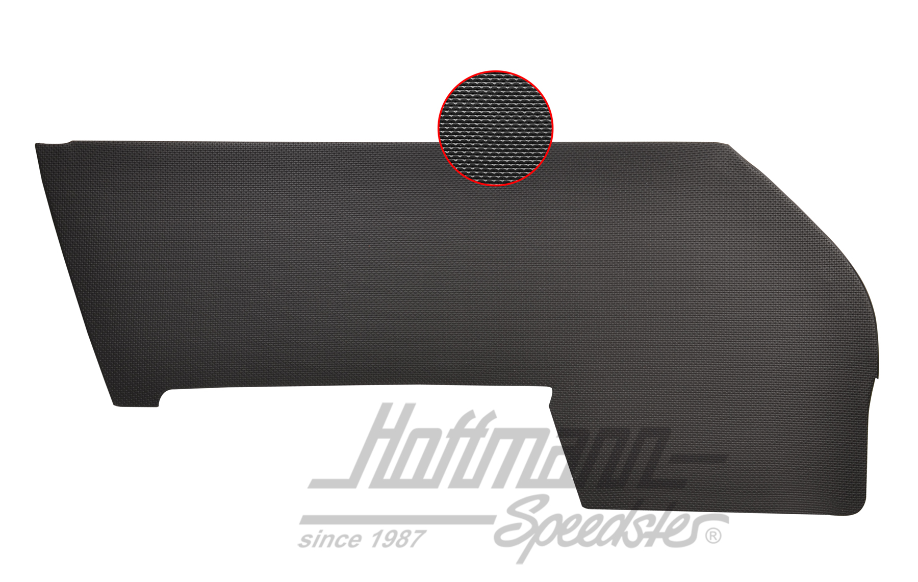 Door panel, 911, 69-73, black, left | 901 555 031 00 | 580-0430-01