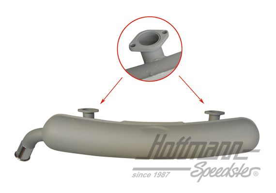 Exhaust, sheet steel, 1x60mm, 73-75                                                                 