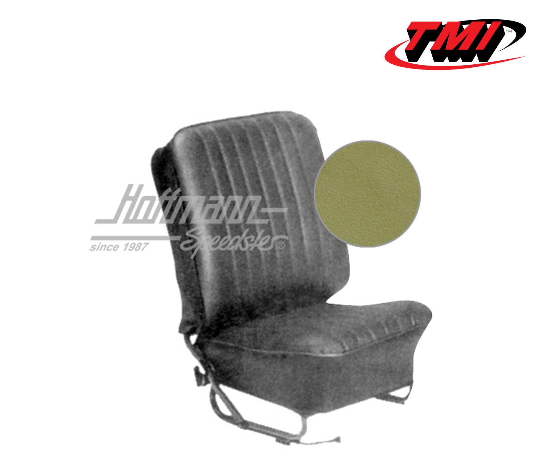 Seat upholstery, Sedan, 8.57-7.64, Classic, pea green | 43-1123-25-25-15W | 055-5644