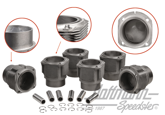 Piston + cylinder set, Porsche 911S, 2.2/2.4, 84mm (H) | 008 911 84S | 530-0020