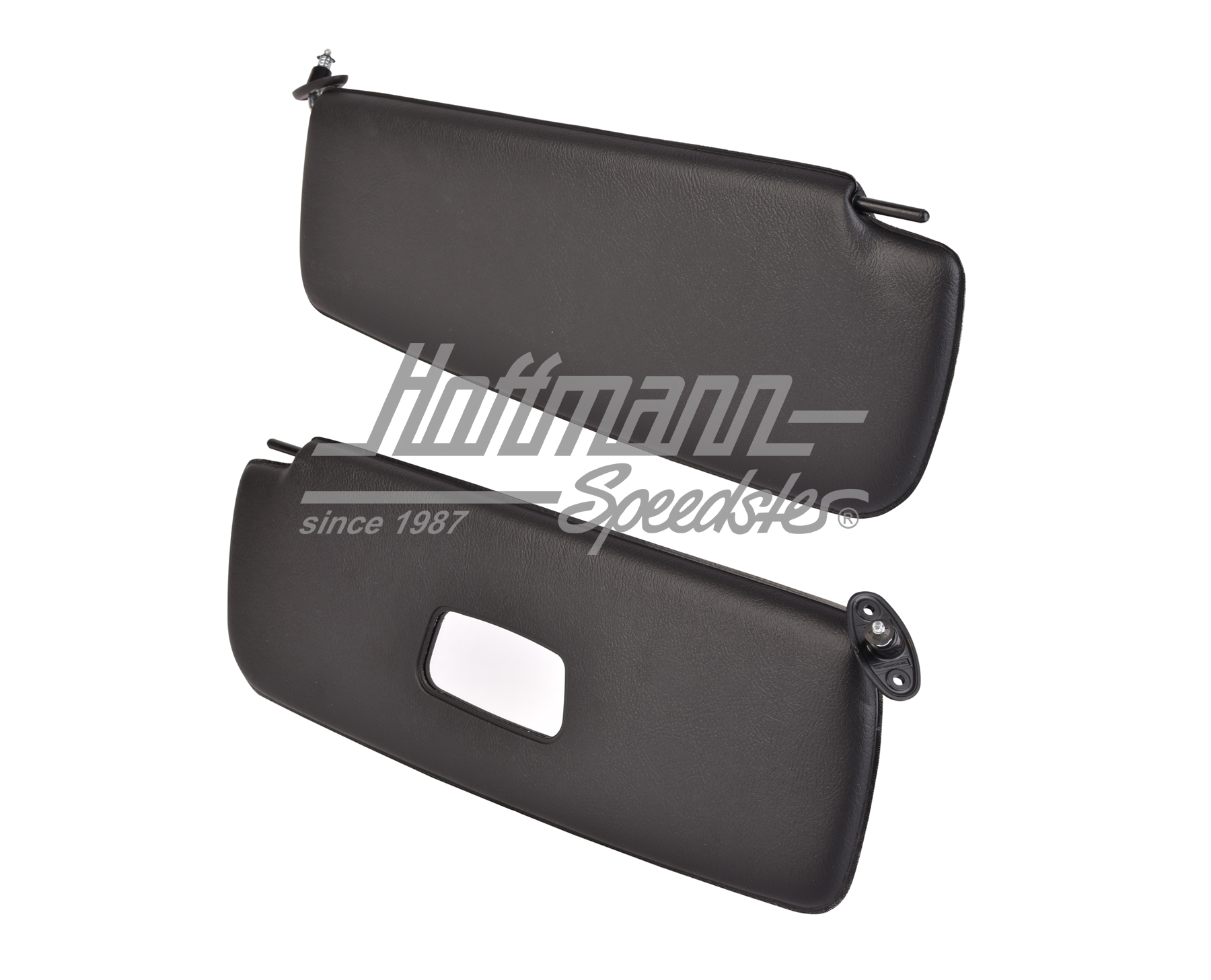 Sun visors, mirror, Type 3, black                                                                   