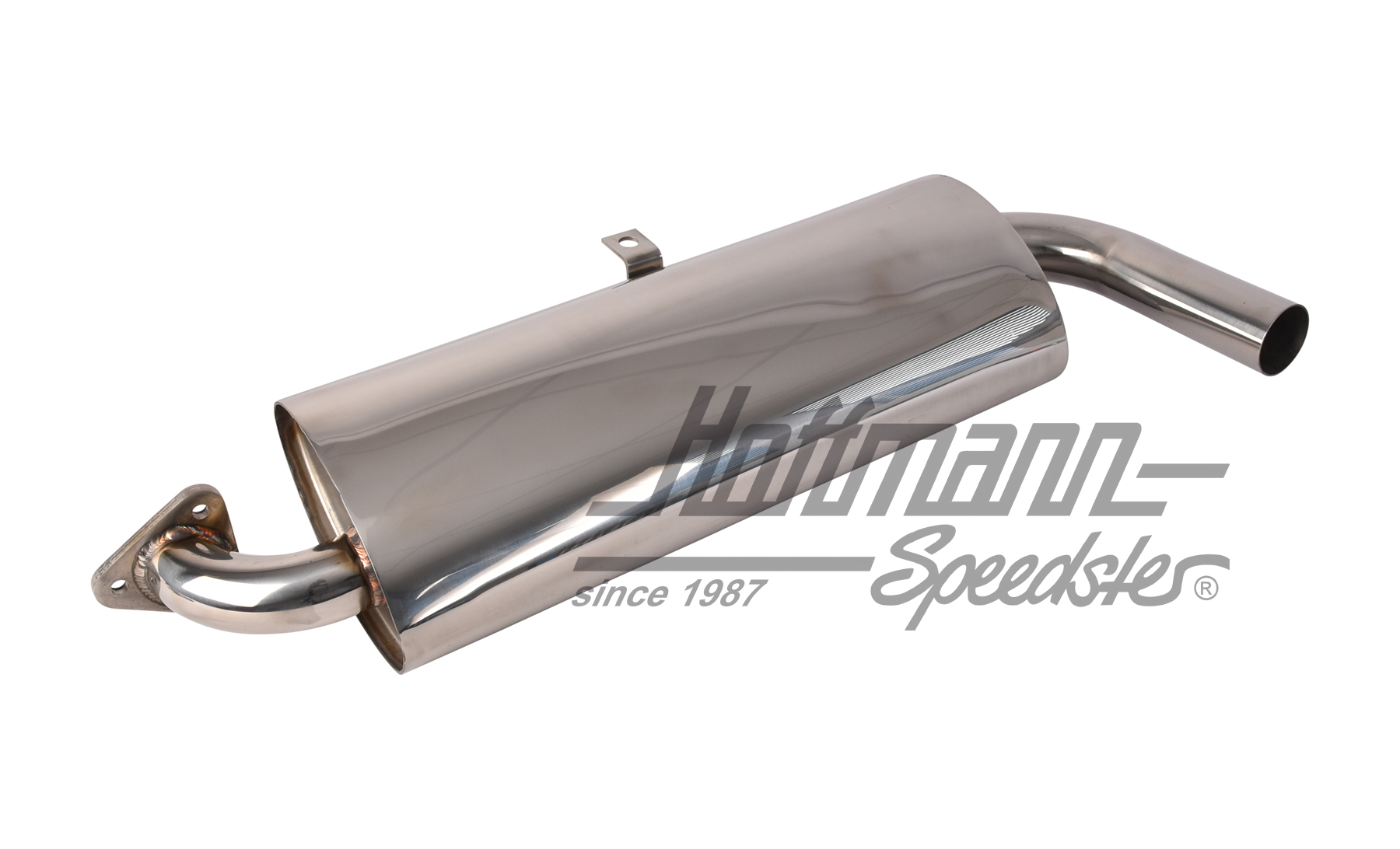 Single exhaust muffler, stainless steel, Bus T1/T2 | J12177 | 090-2040-10