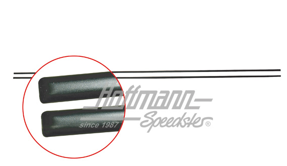 Door sill mouldings, Golf Caddy, black | 179 853 555 | 180-1187