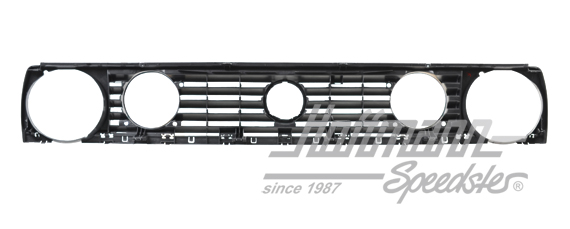 Radiator grille, dual headlight, 87-92, red                                                         
