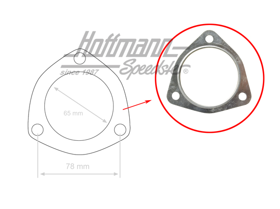 Gasket, exhaust / pre-silencer                                                                      