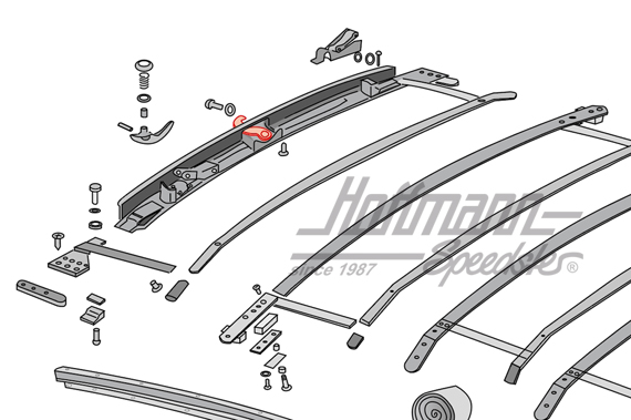 Hook, folding top lock, front, -7.67                                                                