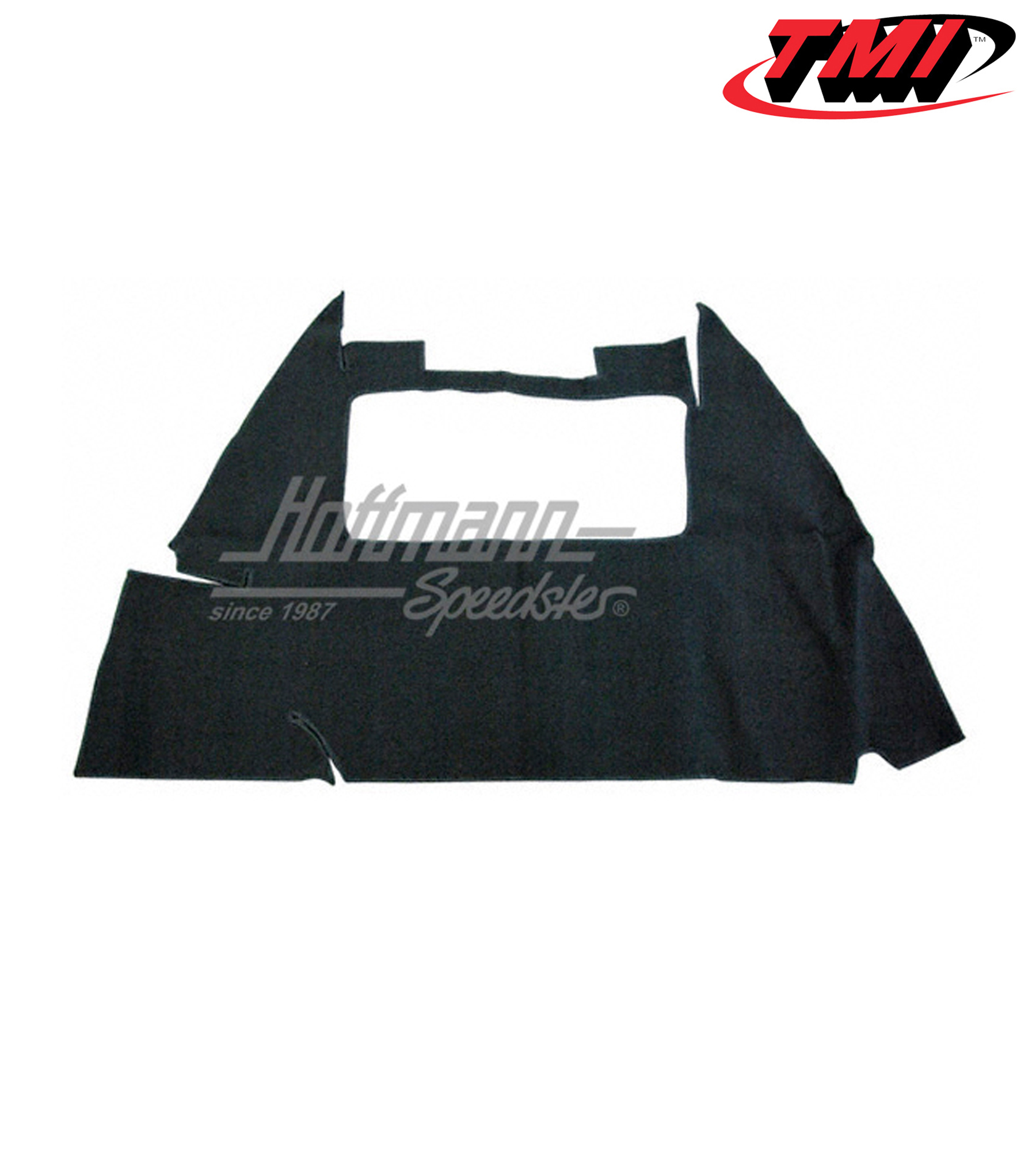 Trunk carpet kit, velour, black, 8.53-7.59 | 34-T1151-801 | 055-7660
