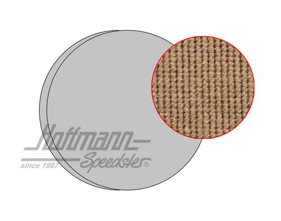 Tire cover, 53-67, hair yarn, beige |  | 026-5077-05