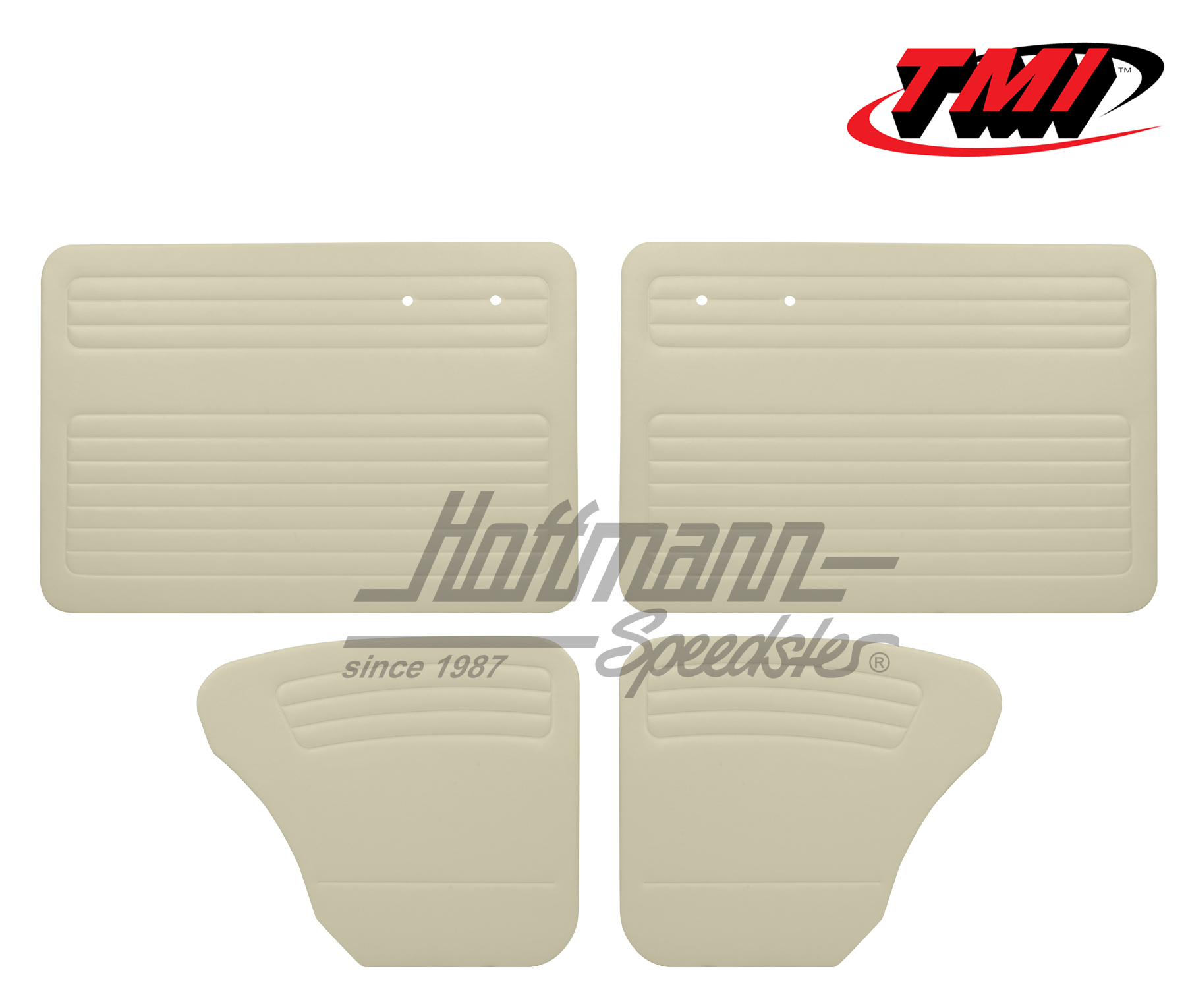 Door panels, Beetle Sedan, 55-64, off-white (w/o pockets) | 10-1122-15 | 055-7504-27