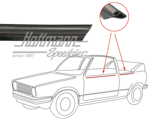 Scraper, outside, front / rear, left | 155 837 473 C | 180-4050-01