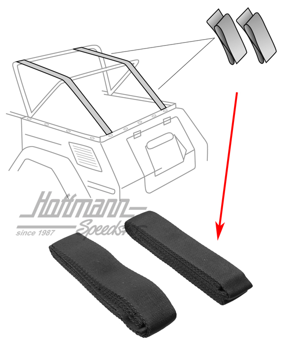 Guide belts, folding-top linkage, Type 181 (Thing)                                                  