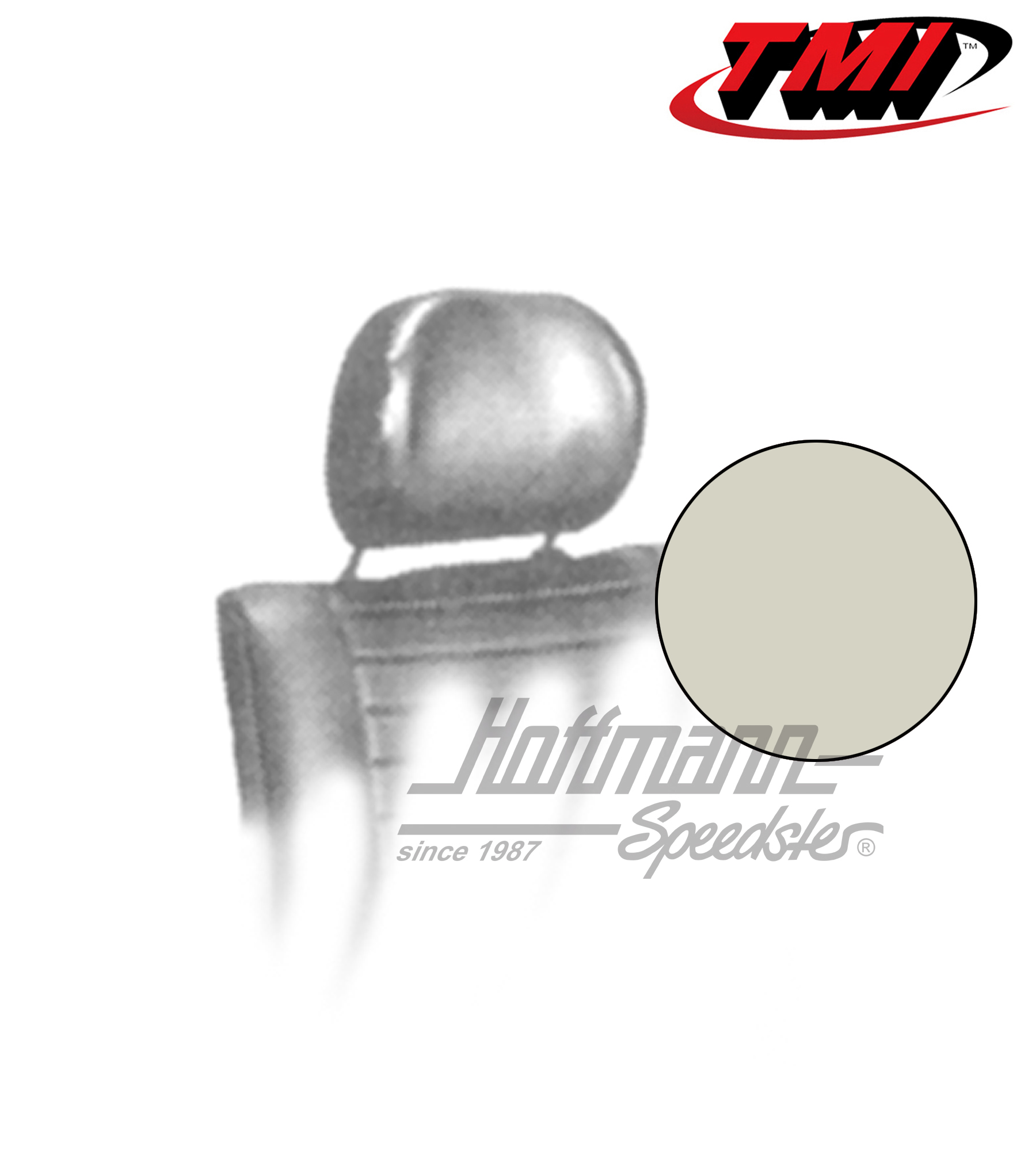 Headrest covers, 8.75-, off-white | 43-1010-15 | 055-7050