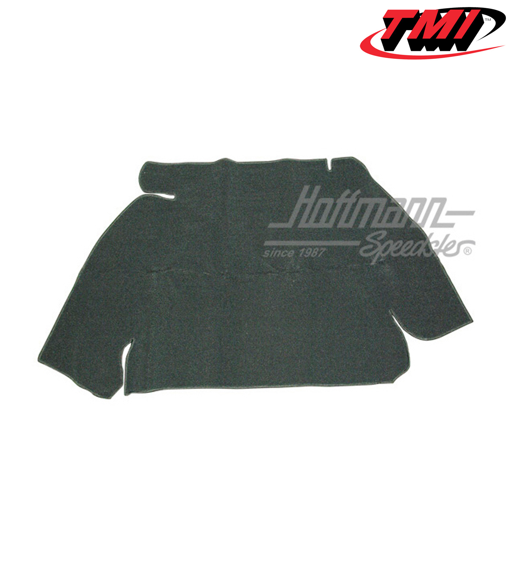 Trunk carpet kit, velour, black, 8.59-7.67 | 34-T1152-801 | 055-7661