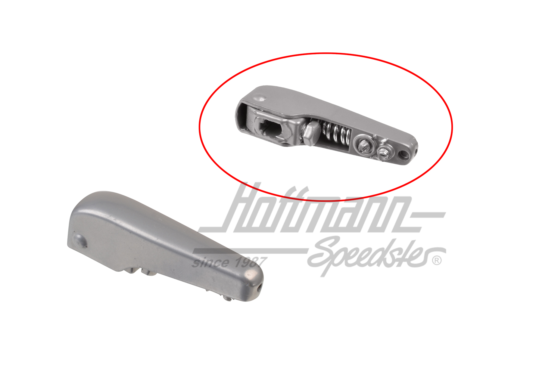 Clamping piece, wiper arm, Bus T1, silver | 221 955 411 A | 086-1505