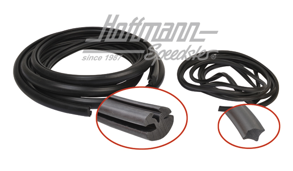 Side window seals, Bus T2 box-type-truck conversion | 211 845 321 VAN | 090-6115-50
