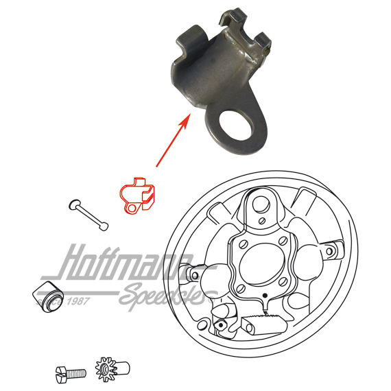 Retaining plate, brake cable, left, 10.57-                                                          