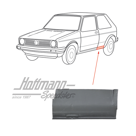 Side panel, small, rear, -.78, left | 620 01 1 | 185-0251