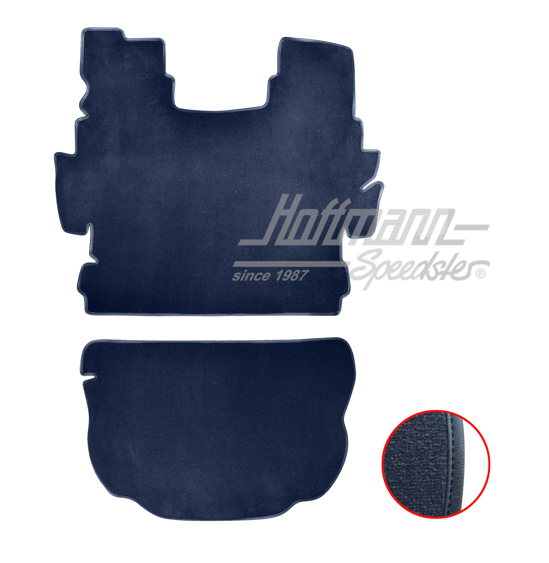Trunk carpet kit, 1302, blue |  | 026-6524