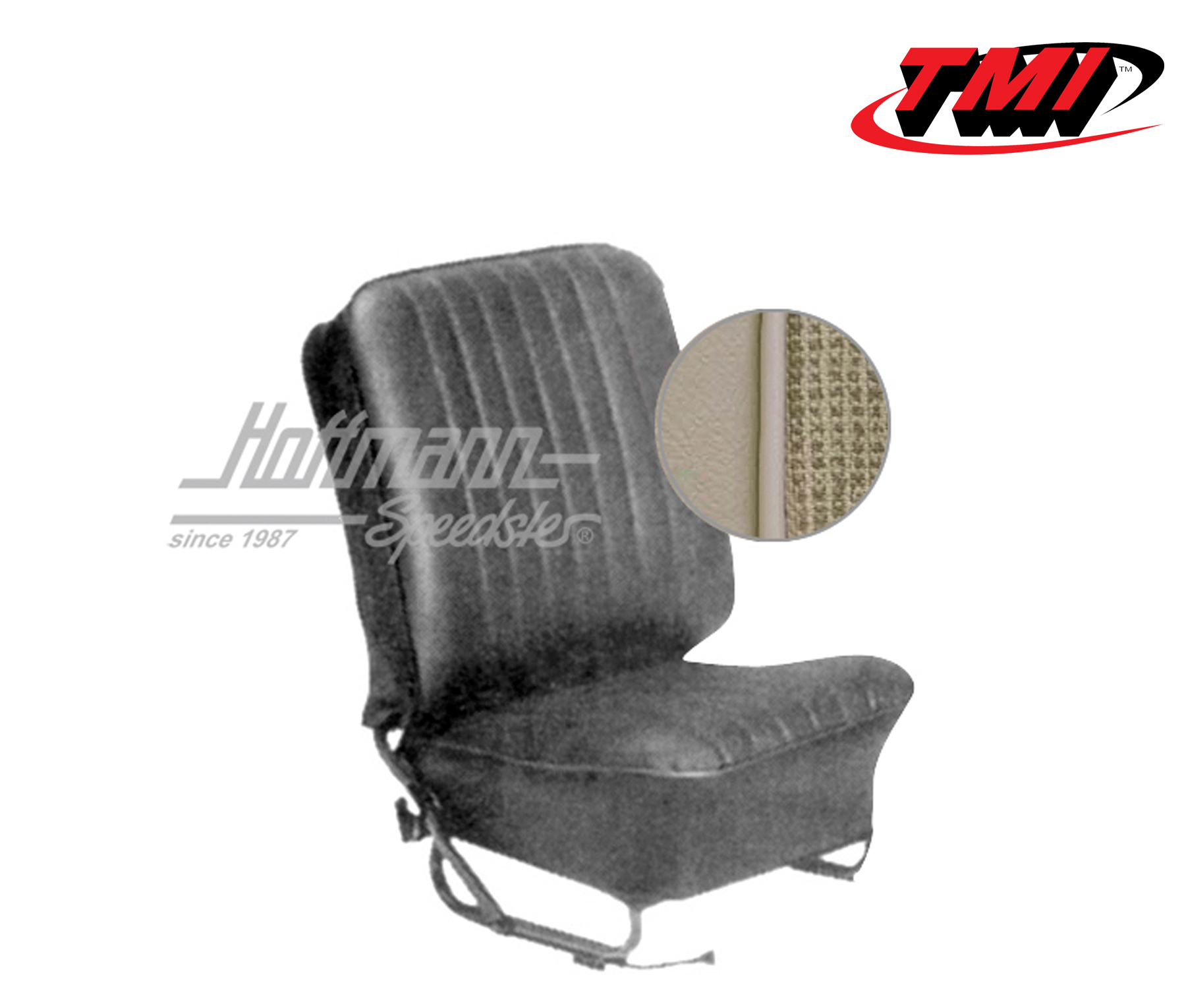 Seat upholstery, Sedan, 8.57-7.64, Mesh, off-white | 43-1123-15-336 | 055-5650-15