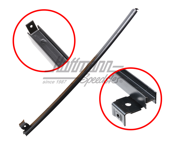 Guide bar, door window/vent window, right, black | 251 837 410 | 360-1740-02