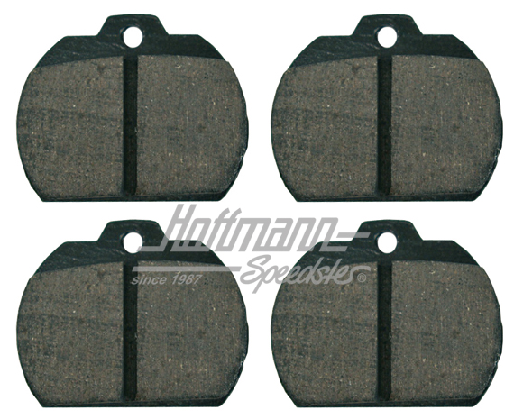 Brake pads, front, 8.72- | 111 698 151 B | 020-4044