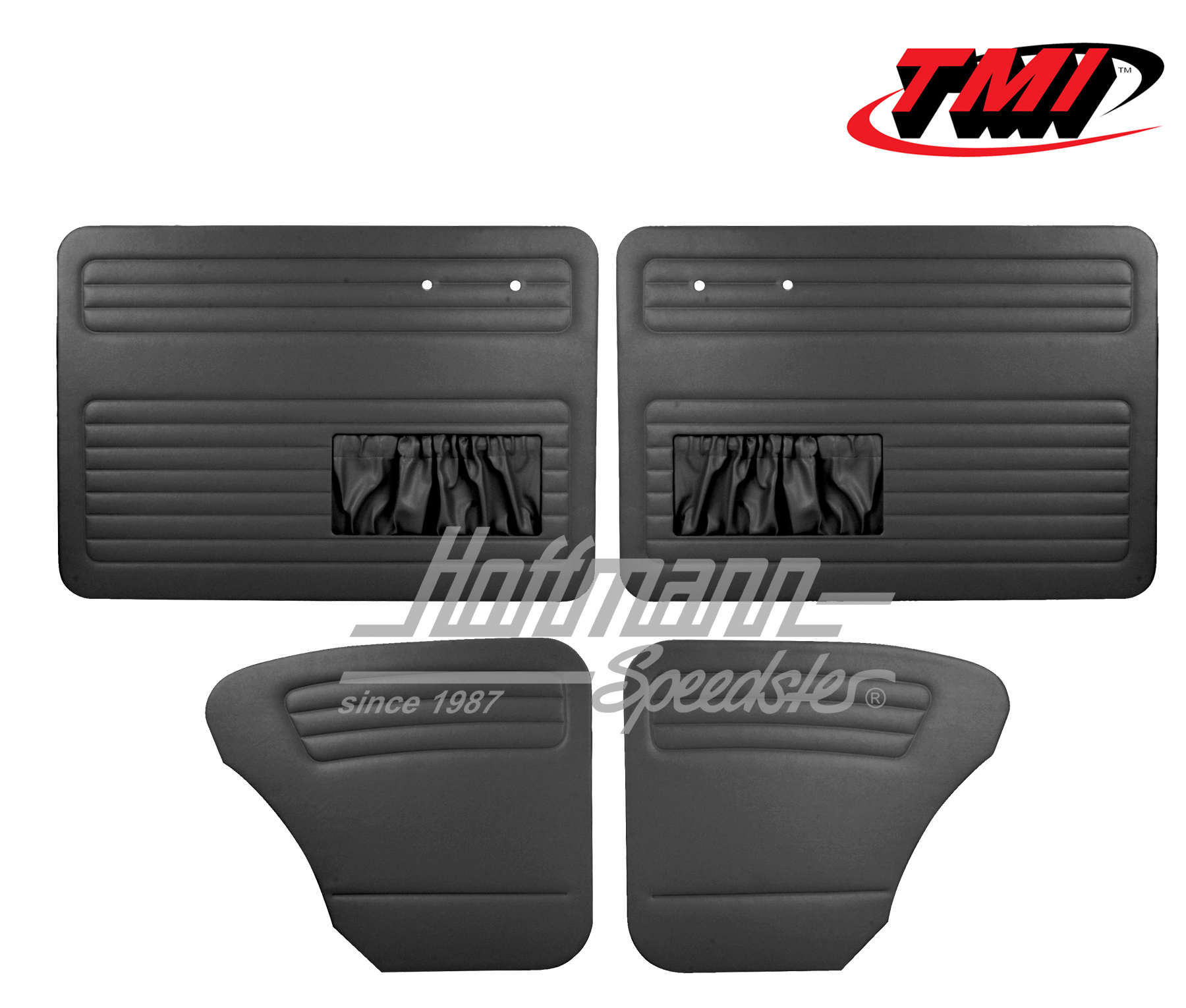 Door panels, Beetle Sedan, 55-64, black | 10-1127-11 | 055-7501
