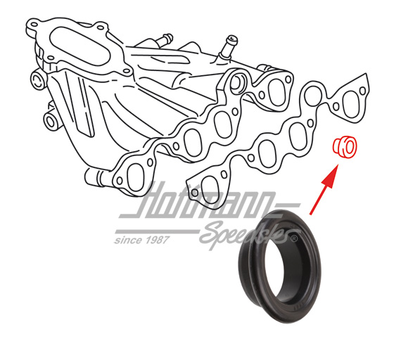 Seal, water channel, intake manifold | 035 121 171 C | 110-1650