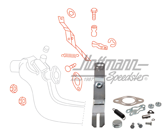 Attachment kit, heat exchanger, left                                                                