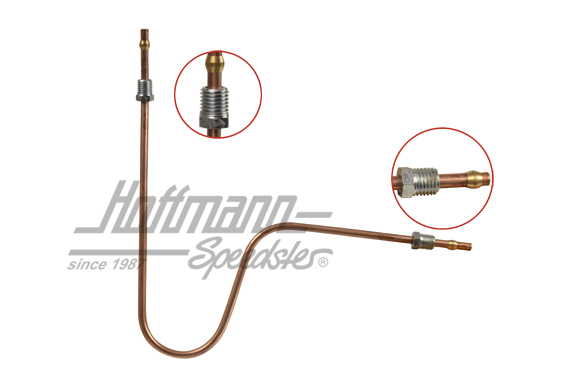 Fuel line, pump/carburetor, 52-59, 6mm | 111 127 511 A | 020-0823-33