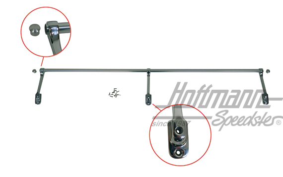 Jail bars, rear bench, Bus T1/T2 | 241 898 410 | 097-8600
