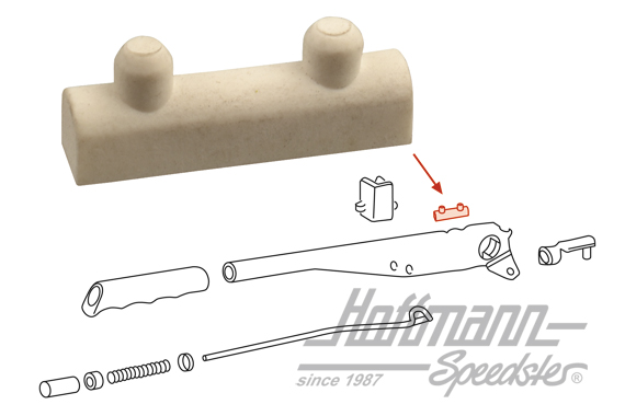 Stop, hand-brake lever, 911/912/964                                                                 