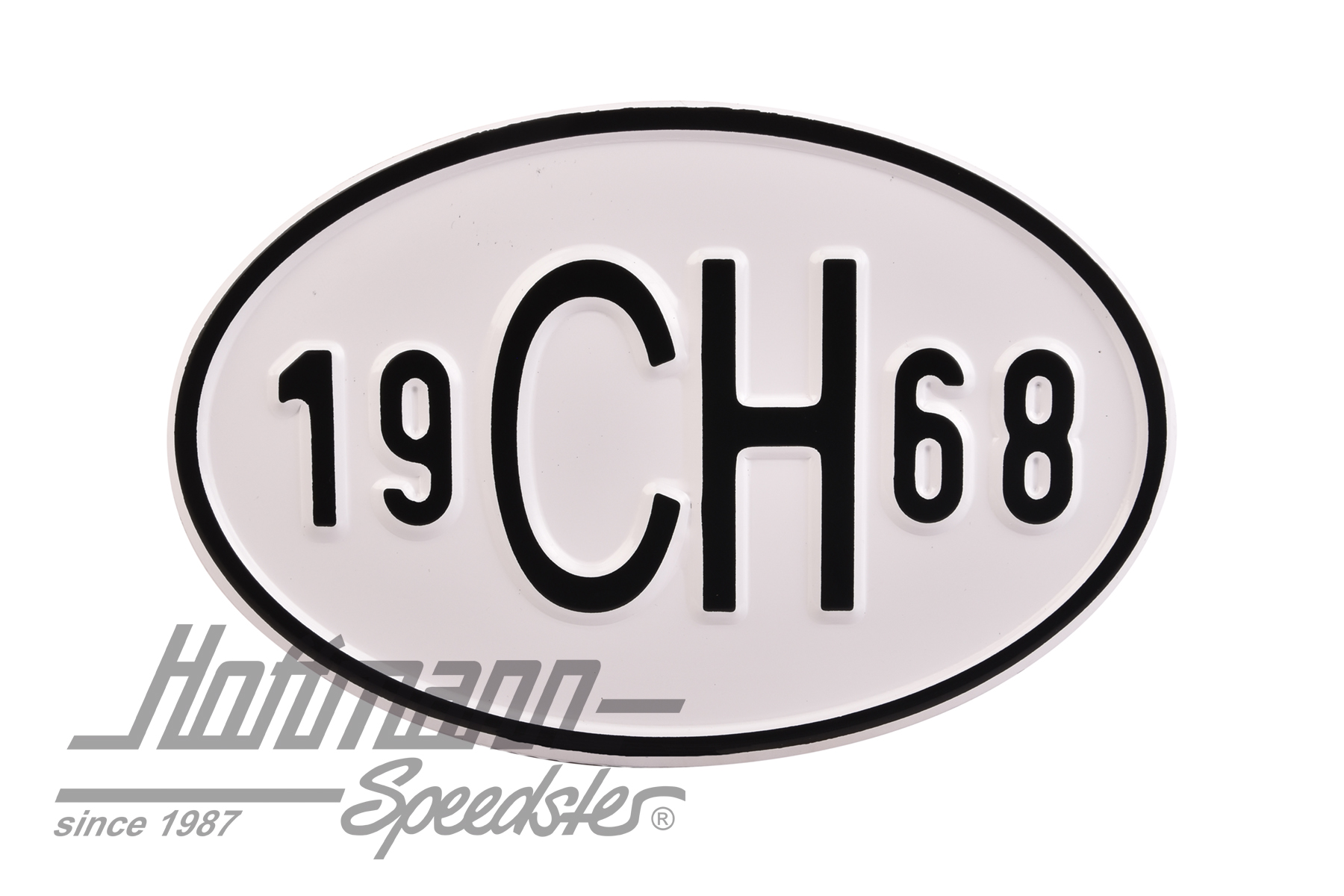 Nationality plate "CH", alu, with year 1968 |  | 020-2401-68