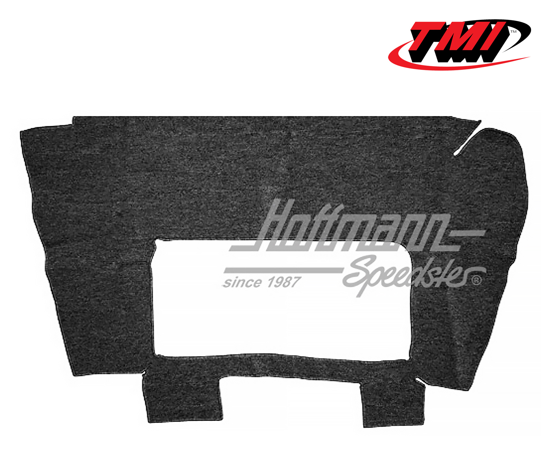 Trunk carpet kit, Karmann Ghia, 55-59, black | 34-T1556-301 | 066-0052-10