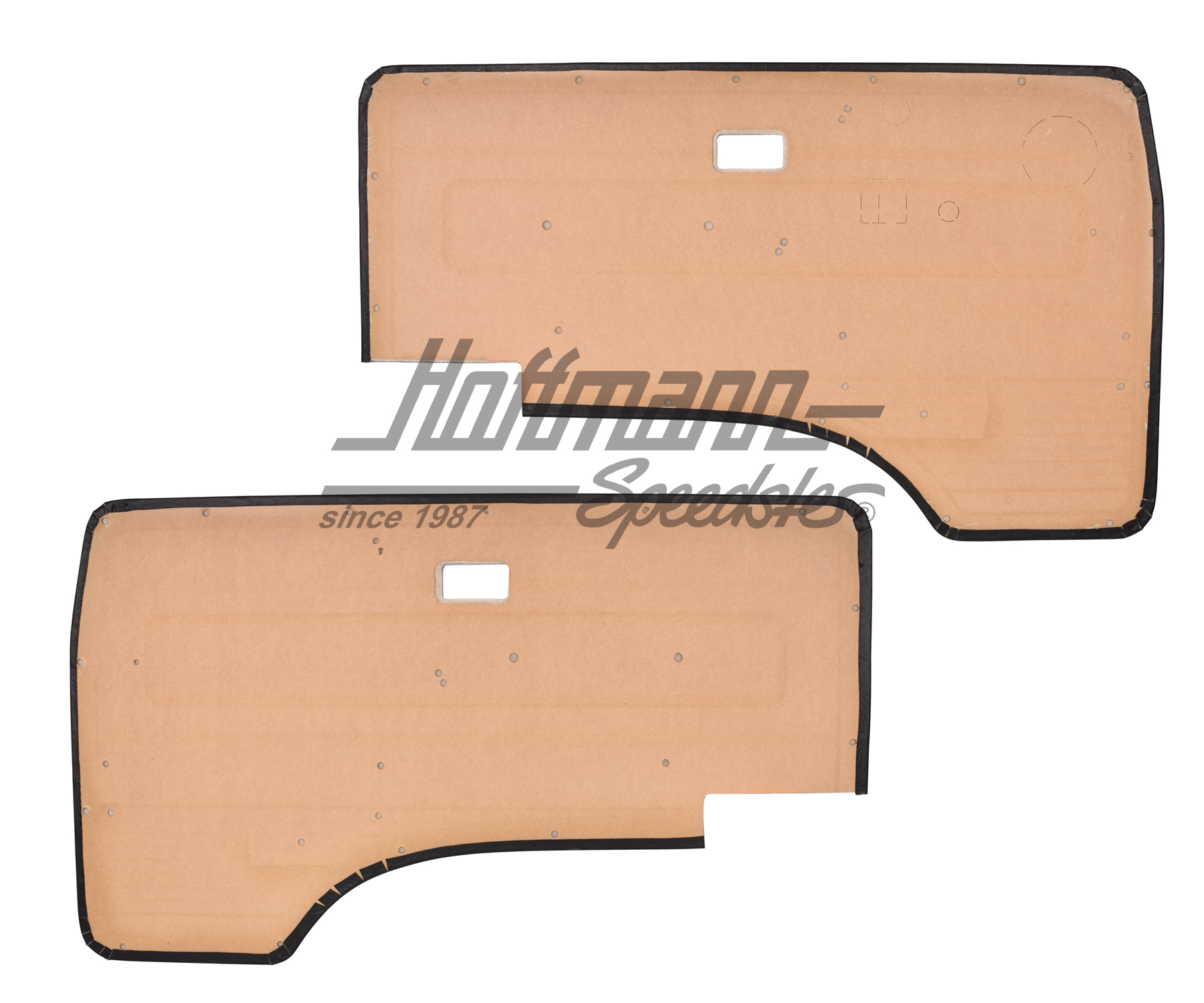 Door panels, front, Bus T3, black                                                                   