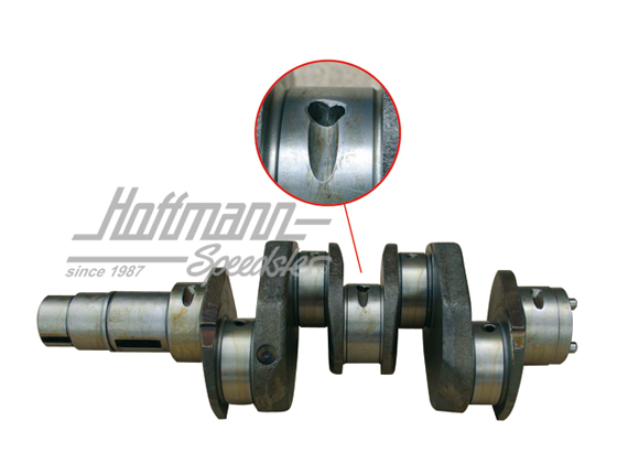 Crankshaft, standard, with X-bore | 043 105 101 | 010-0013-10