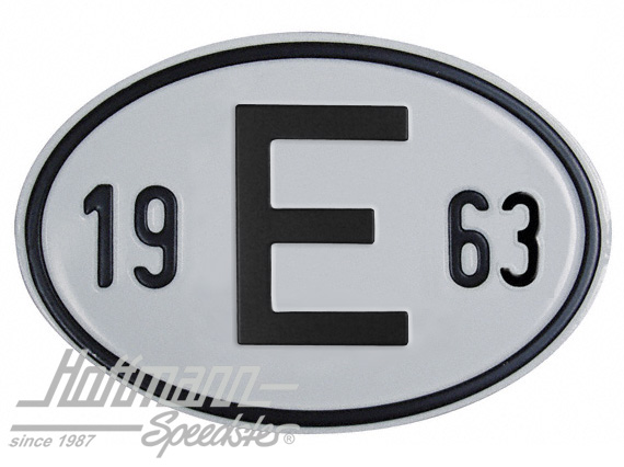 Nationality plate "E", alu, with year 1963 |  | 020-2403-63