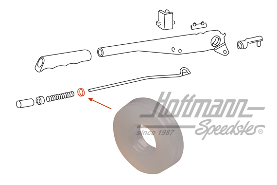 Support, hand-brake lever, 911/914/964                                                              