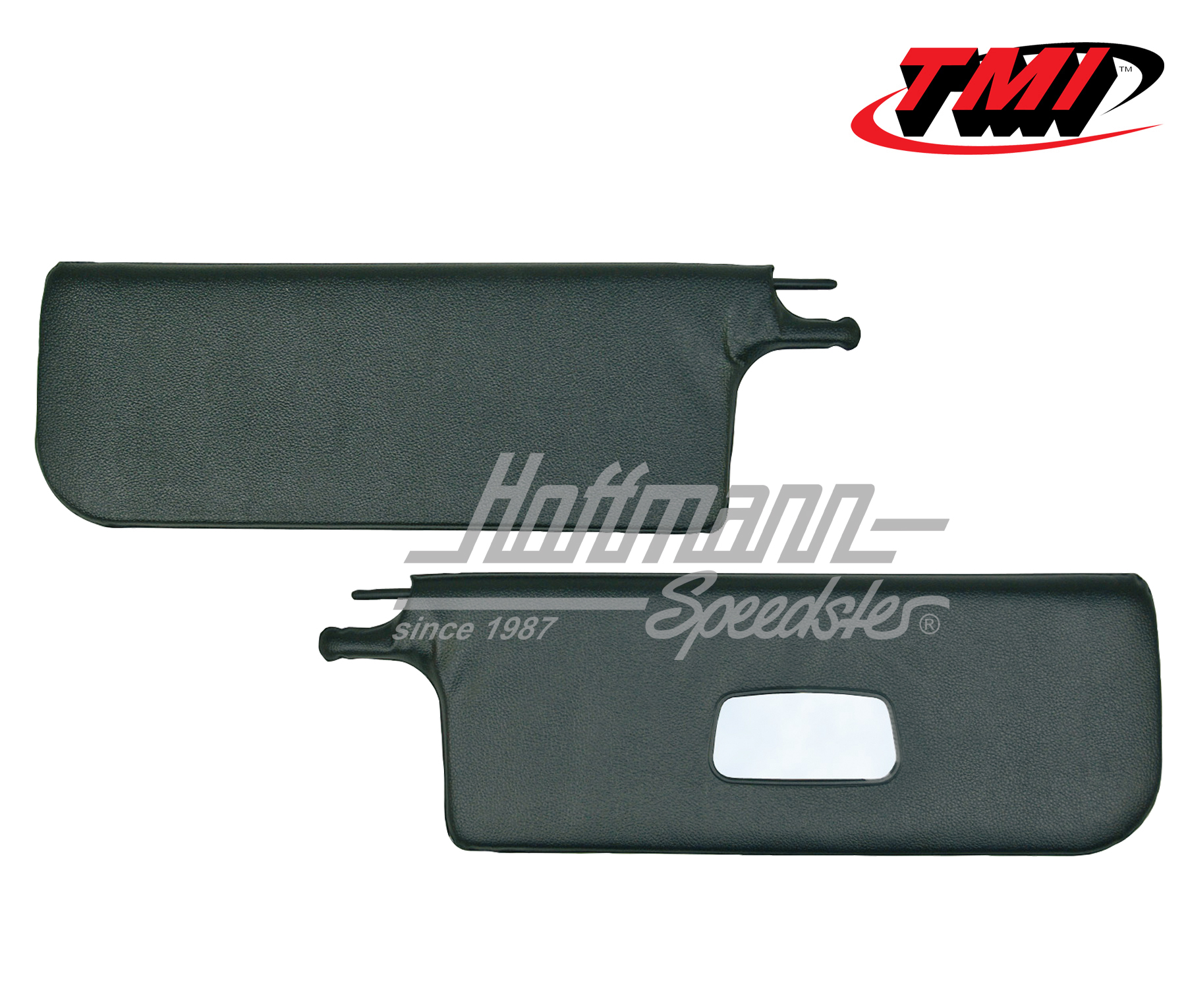 Sun visors, black, with mirror, Convertible, 8.64-7.72 | 21-1313-211 | 055-7357-10