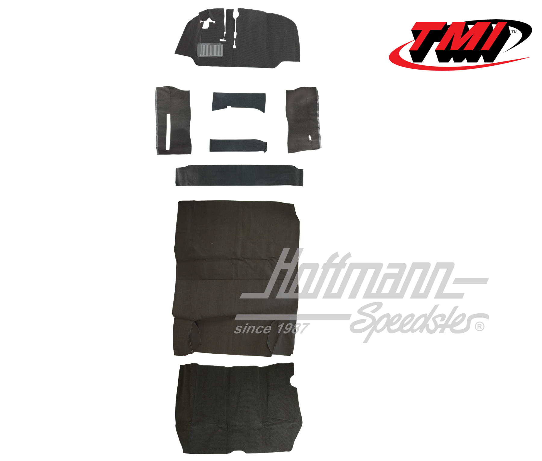 Carpet kit, Bus T2, 8.67-7.72, grey | 34-F2110-407 | 098-0027