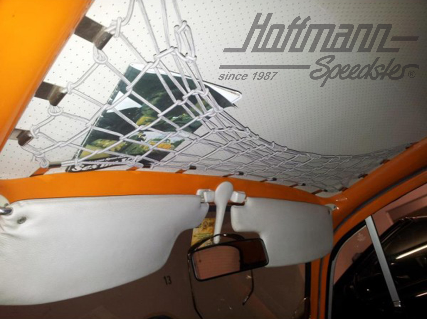 Luggage net, inside at the headliner, Beetle, beige                                                 