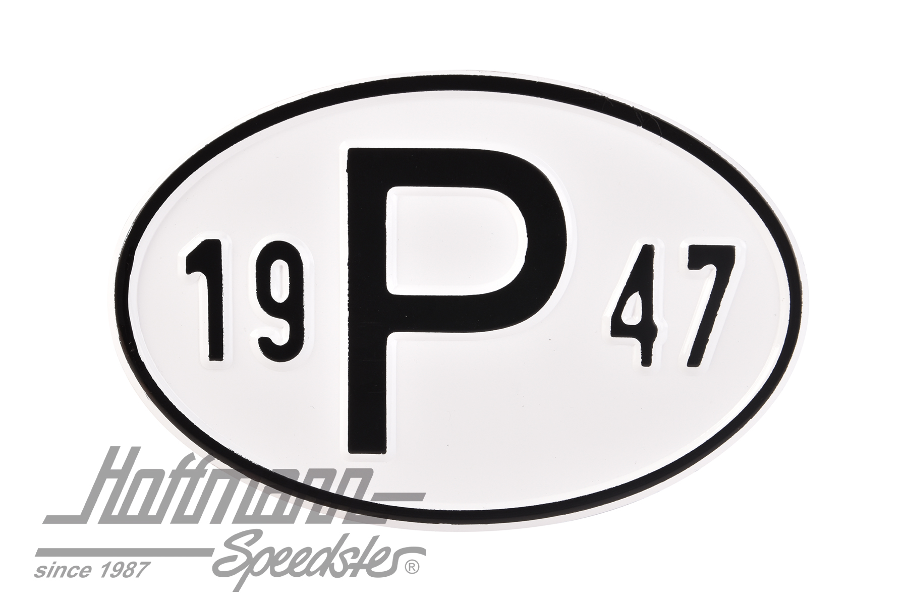Nationality plate, alu, "P", with year 1947 |  | 020-2405-47