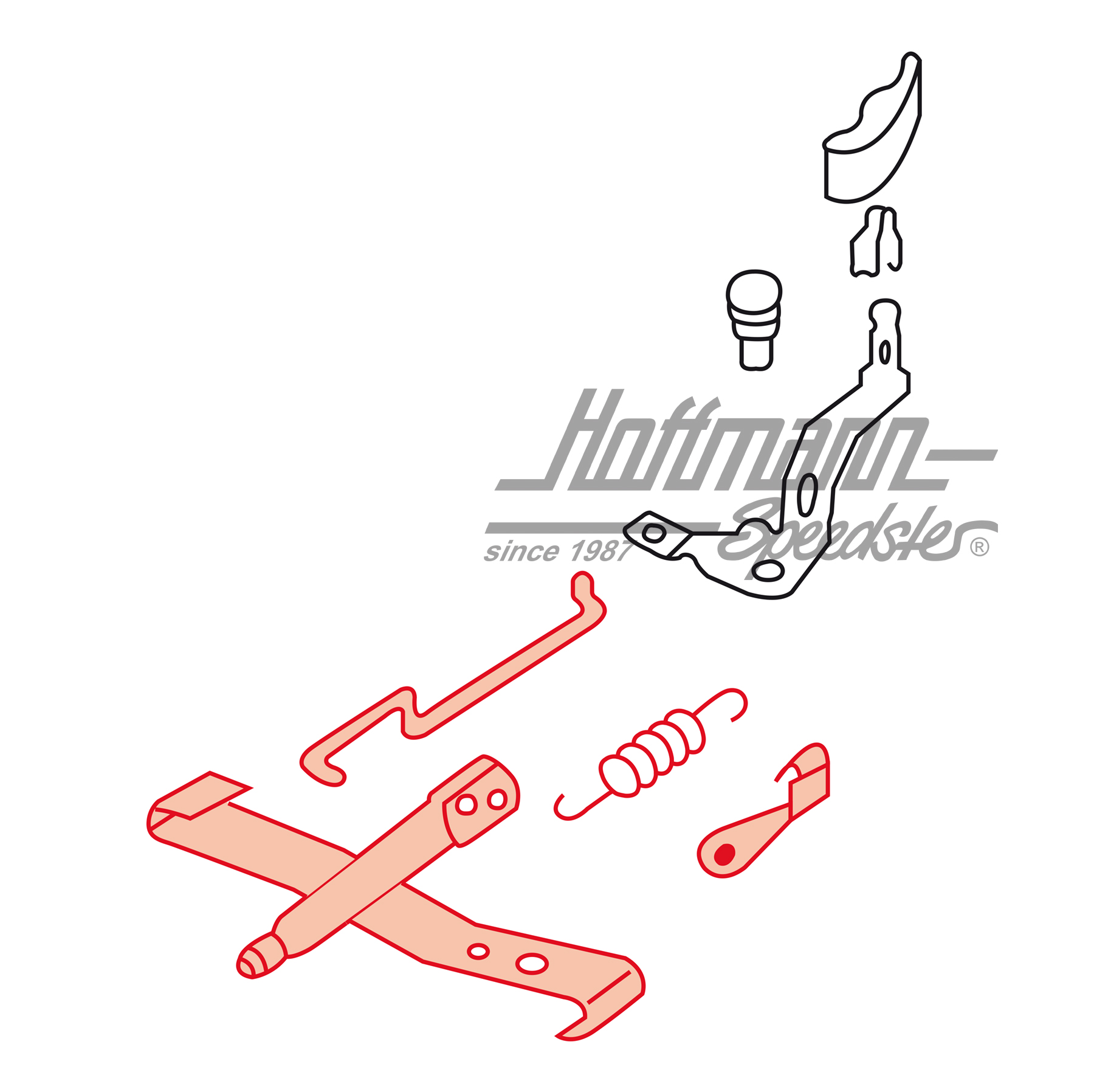 Attachment kit, seat adjustment, 8.72-7.75                                                          